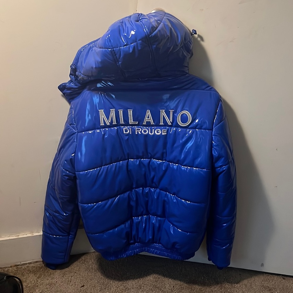 Milano blue Puffer Coat